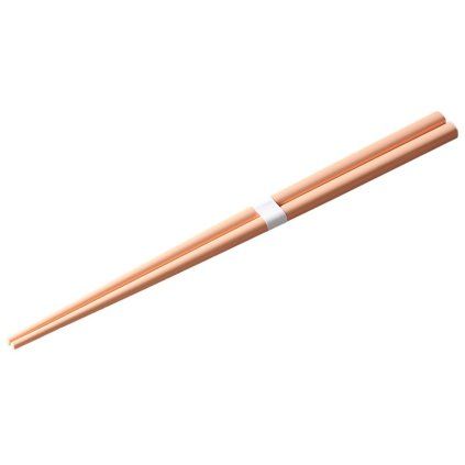 Jedilne palčke 22,5 cm, marelična / bela, bambus, MIJ