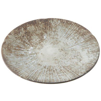 Krožnik za predjed ICE WHITEWASH, 22 cm, bela, keramika, MIJ