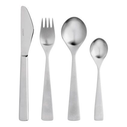 Set jedilnega pribora MAYA, set 24 kosov, srebrna, nerjaveče jeklo, Stelton