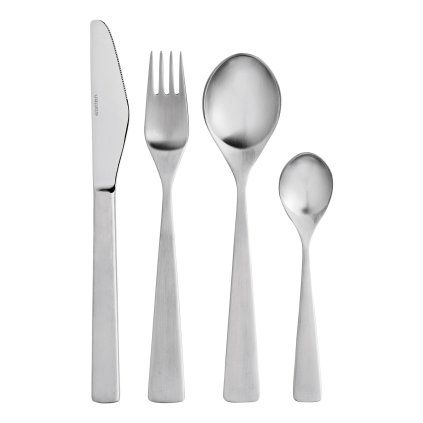 Set jedilnega pribora MAYA 2000, set 24 kosov, srebrna, nerjaveče jeklo, Stelton