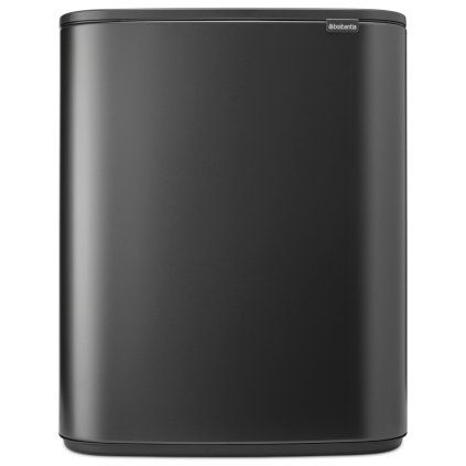 Koš na dotik BO TOUCH BIN, 2x 30 l, močna siva, jeklo, Brabantia