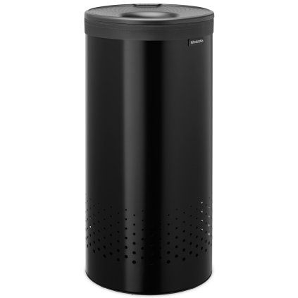 Koš za perilo, 35 l, mat črna, jeklo, Brabantia
