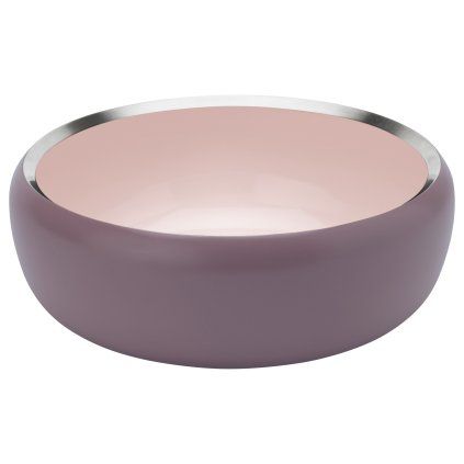 Skleda za sadje ORA, 22 cm, prašna roza, nerjaveče jeklo, Stelton