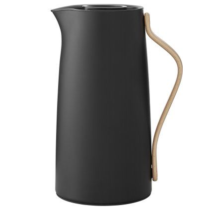 Vakuumski vrč EMMA, 1,2 l, za kavo, mehko črna, nerjaveče jeklo, Stelton