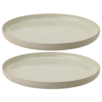 Jedilni krožnik EMMA, 24 cm, set 2 kosov, siva, kamenina, Stelton