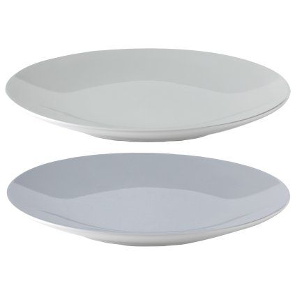 Jedilni krožnik EMMA, 22 cm, set 2 kosov, modra, kamenina, Stelton