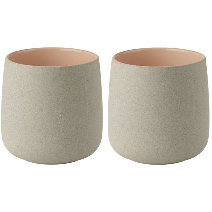 Skodelica EMMA, 220 ml, set 2 kosov, cvetna, kamenina, Stelton