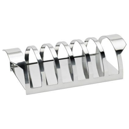 Stojalo za toast ARNE JACOBSEN, 16 cm, srebrna, nerjaveče jeklo, Stelton