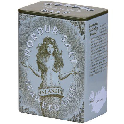 Arktična sol, 100 g, morske alge, kosmiči, kositer, Nordur Salt