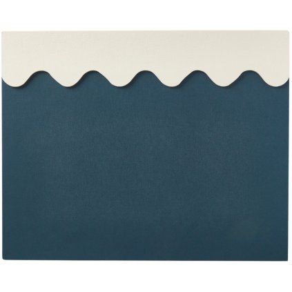 Podloga za pisalno mizo, 40 x 50 cm, modra/krem, Printworks