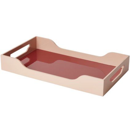 Dekorativni pladenj SWELL, 34 cm, kostanj, les, Printworks