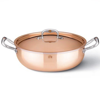 Nizek lonec za enolončnice CON CLASSE, 28 cm, baker, Ruffoni