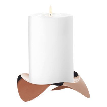 Svečnik za visoke sveče PAPILIO UNO, 12 cm, baker, kovina, Stelton
