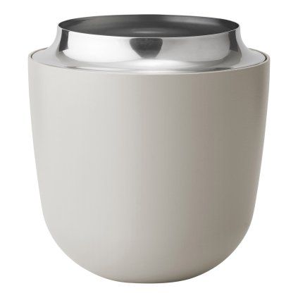 Vaza CONCAVE, 15 cm, pesek, nerjaveče jeklo, Stelton