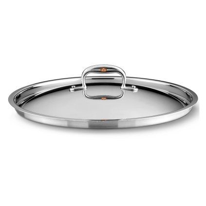 Pokrov za lonec CON CUORE, 24 cm, srebrna, baker, Ruffoni