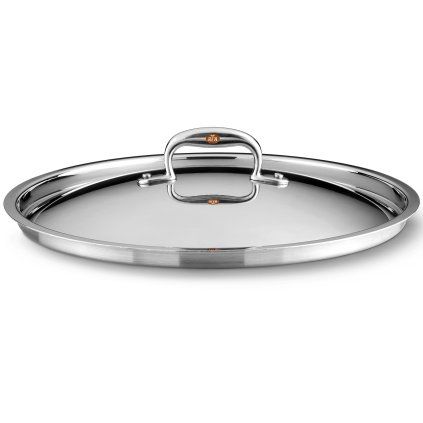Pokrov za lonec CON CUORE, 30 cm, srebrna, baker, Ruffoni