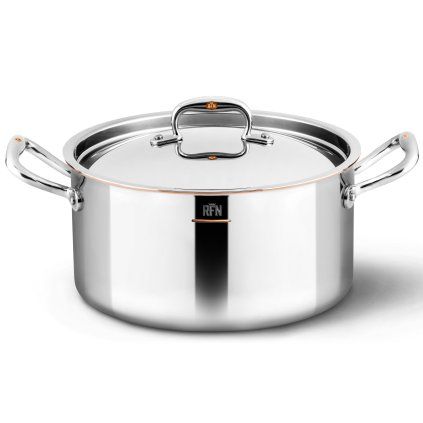 Casserole kozica CON CUORE, 24 cm, srebrna, baker, Ruffoni