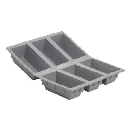 Model za peko ELASTOMOULE, za 6 kos., hlebčki, silikon, de Buyer