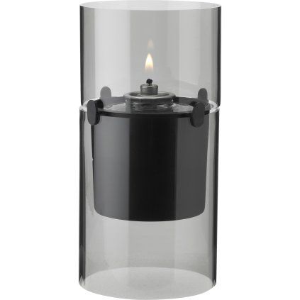 Oljna svetilka LUCIE, 17,5 cm, dim, steklo, Stelton