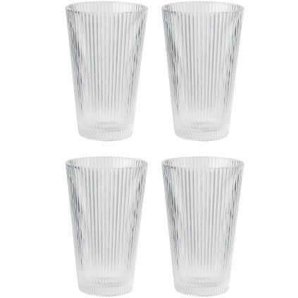 Kozarec za dolgo pijačo PILASTRO, 350 ml, set 4 kosov, prozorna, Stelton