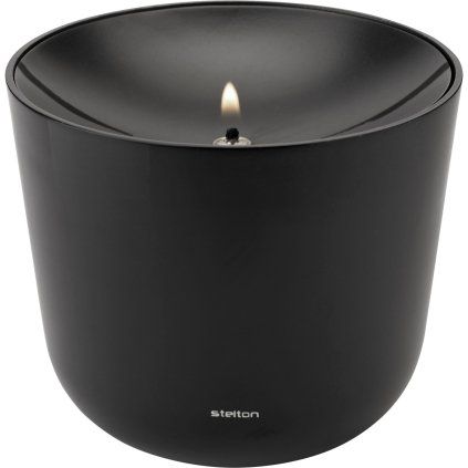 Oljna svetilka SOLIS, 11 cm, črna, aluminij, Stelton