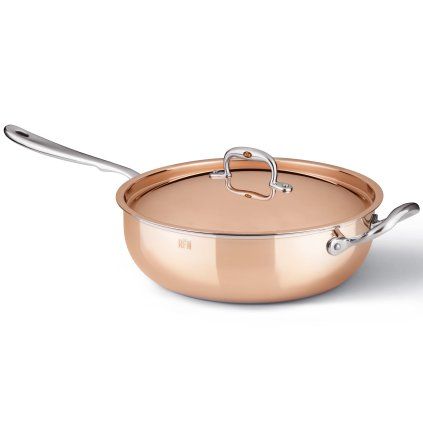Ponev za praženje CON CLASSE, 28 cm, baker, Ruffoni