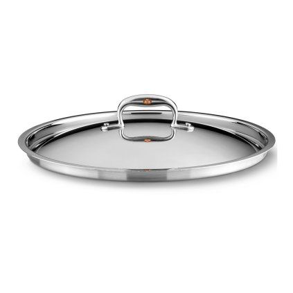 Pokrov za lonec CON CUORE, 18 cm, srebrna, baker, Ruffoni