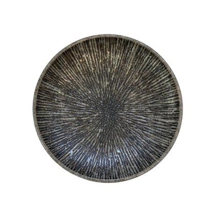 Krožnik za tapas KIZAMI, 17 cm, siva, keramika, MIJ