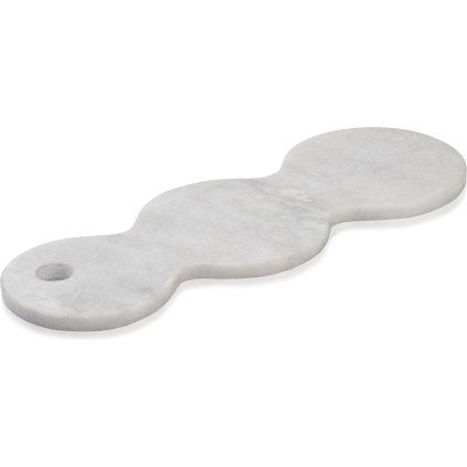 Dekorativni pladenj SKAGEN, 40 cm, siva, marmor, Humdakin