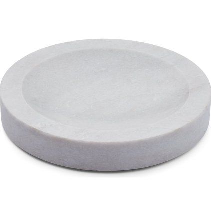 Dekorativni pladenj, 25 cm, siva, marmor, Humdakin