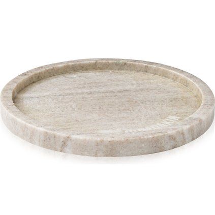 Dekorativni pladenj, 22 cm, siva, marmor, Humdakin