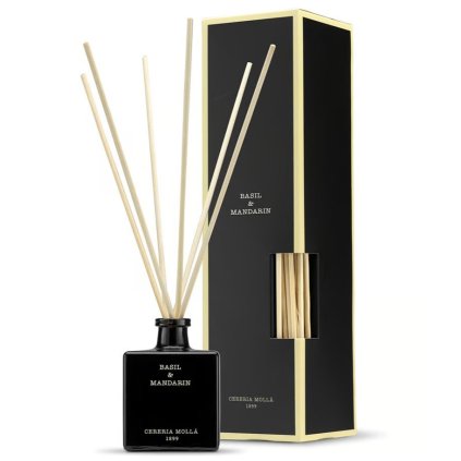 Difuzor dišav za dom BASIL & MANDARIN, 100 ml, Cereria Mollá