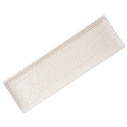 Servirni krožnik CONTOUR 33 x 10,5 cm, bela, keramika, MIJ