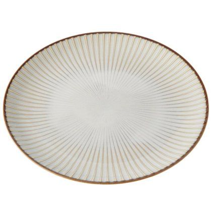 Jedilni krožnik WHITE SENDAN 23,5 cm, bela, keramika, MIJ