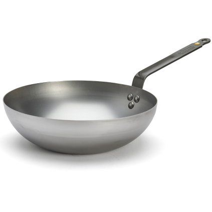 Vok MINERAL B 28 cm, srebrna, jeklo, de Buyer
