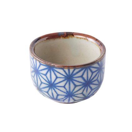Sake čaša STARBURST 30 ml, modra, keramika, MIJ