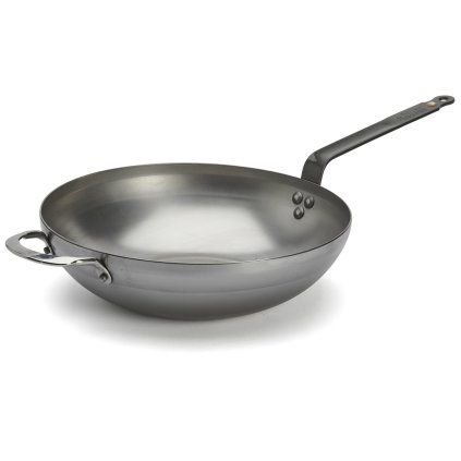 Vok MINERAL B 32 cm, srebrna, jeklo, de Buyer