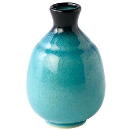 Sake steklenička INK & TURQUOISE, modra, keramika, MIJ