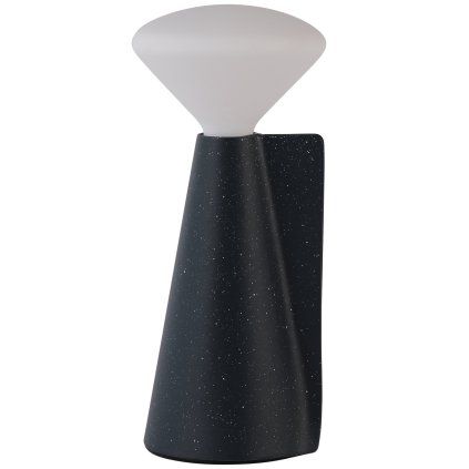 Prenosna namizna svetilka MANTLE 19 cm, črna, nerjaveče jeklo, Tala