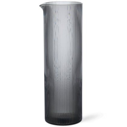 Vrč za vodo RIPPLE 1,1 l, siva, steklo, ferm LIVING