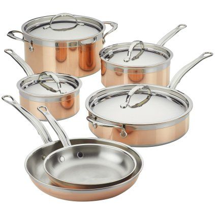 Set posode COPPERBOND, set 6 kosov, baker, Hestan