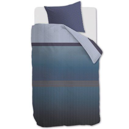 215346 jednoluzkove povleceni sashiko 140 x 200 cm modra bavlneny saten kardol