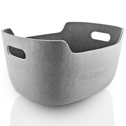 215666 ulozny kos tidy 48 x 26 cm seda plast eva solo