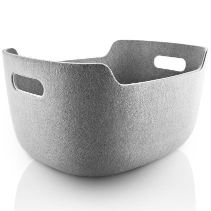 215678 ulozny kos tidy 40 x 22 cm seda plast eva solo