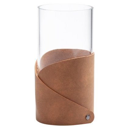 217358 vaza fold nupo 15 cm prirodni kuze sklo lind dna