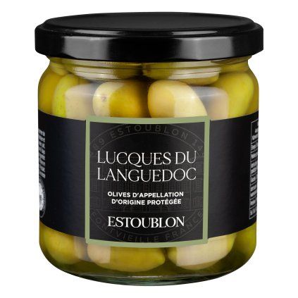 217754 zelene olivy lucques aop 200 g estoublon