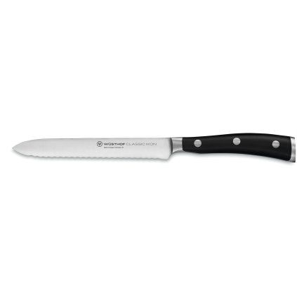 218852 nuz na uzeniny classic ikon 14 cm cerna wusthof