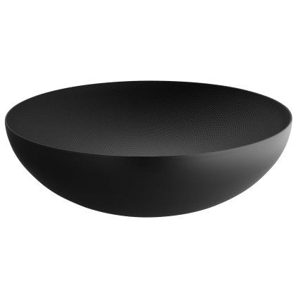 218879 misa na ovoce double 32 cm cerna ocel epoxidova pryskyrice alessi