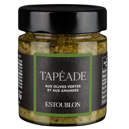 217730 tapenada ze zelenych oliv 130 g s mandlemi estoublon