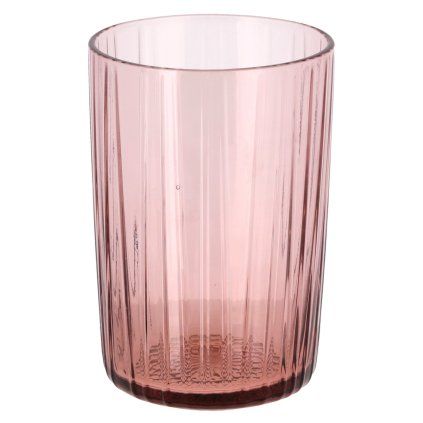 219152 sklenice na vodu kusintha 280 ml sada 4 ks ruzova sklo bitz